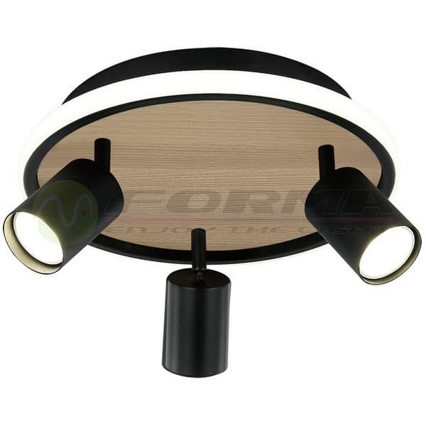 LED plafonska lampa FG150-3 BK+WD - LED plafonjere i plafonske lampe