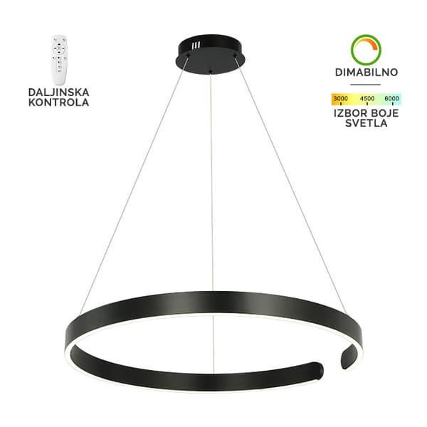 LED visilica F2046-56V BK - LED visilice