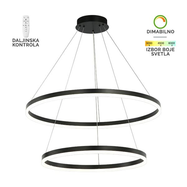 LED visilica F2047-100V BK - LED visilice