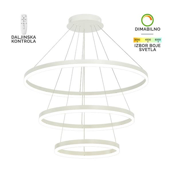 LED visilica F2047-130V WH - LED visilice