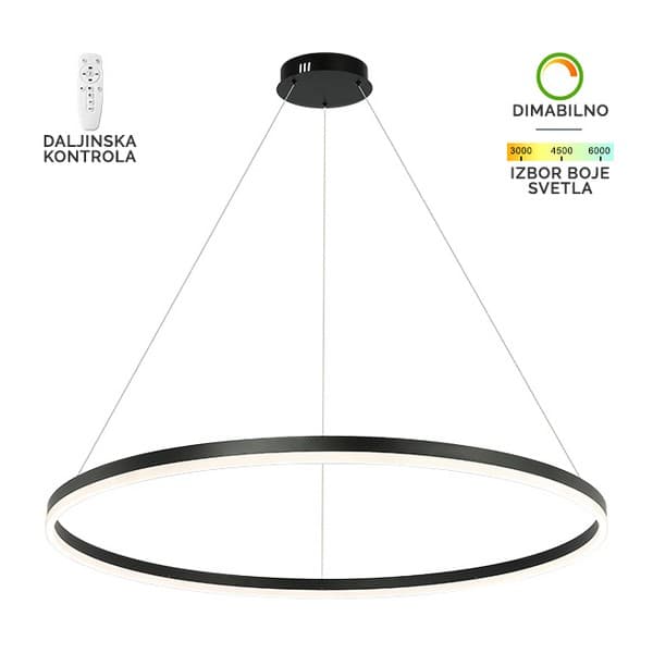 LED visilica F2047-70V BK - LED visilice