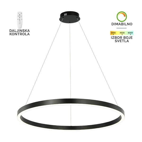 LED visilica F2048-70V BK - Akcija