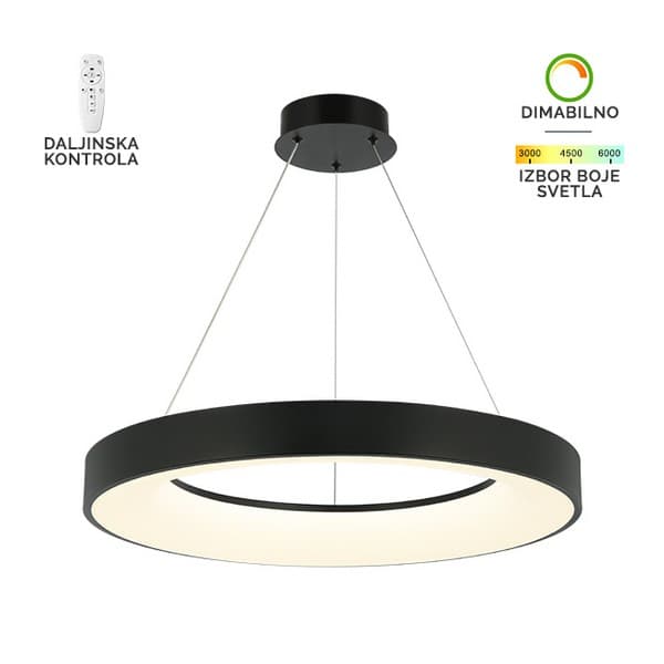 LED visilica F2049-86V BK - LED visilice