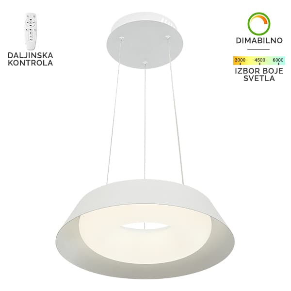LED visilica FK2006-24V WH - Akcija
