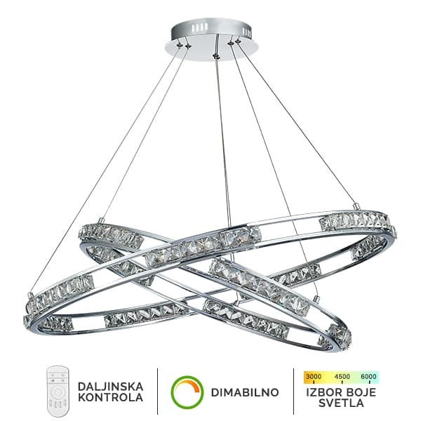LED visilica KP6044-72V - LED kristalne lampe