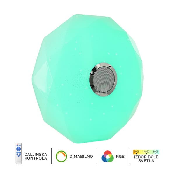 LED RGB plafonjera sa zvučnikom LP-801-36 - LED plafonjere i plafonske lampe
