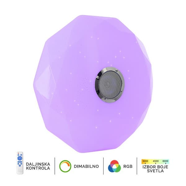 LED RGB plafonjera sa zvučnikom LP-801-36 - LED plafonjere i plafonske lampe