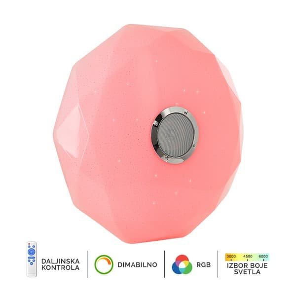 LED RGB plafonjera sa zvučnikom LP-801-36 - LED plafonjere i plafonske lampe