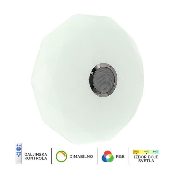 LED RGB plafonjera sa zvučnikom LP-801-36 - LED plafonjere i plafonske lampe