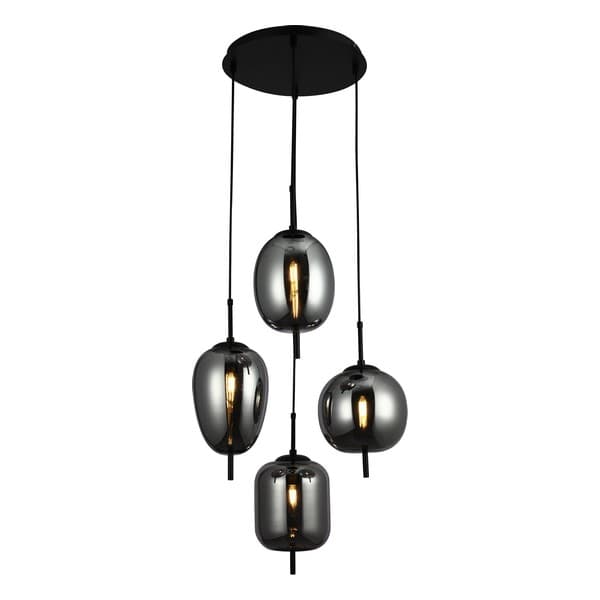Luster F4014-4L BK+SM - Lusteri