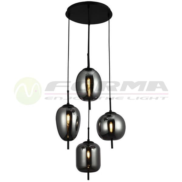 Luster F4014-4L BK+SM - Lusteri