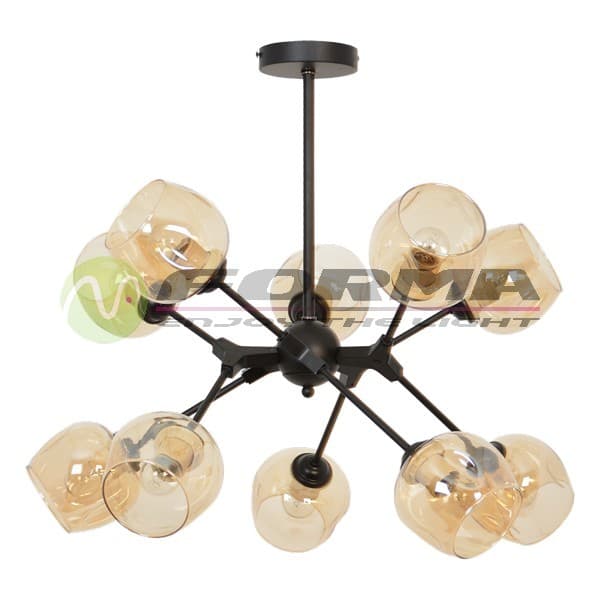 Luster F7268-10L BK - Lusteri