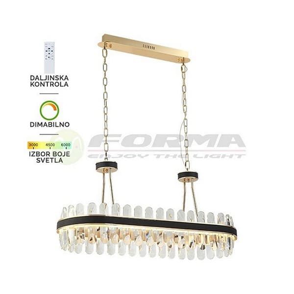 LED visilica KP4003-100V BK+GD - LED visilice