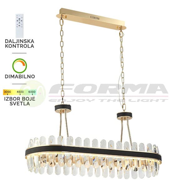 LED visilica KP4003-100V BK+GD - LED visilice
