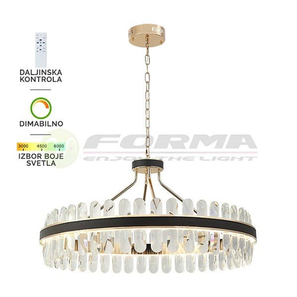 LED visilica KP4003-110V BK+GD - LED visilice