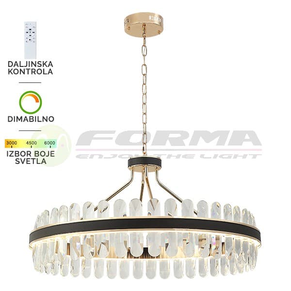 LED visilica KP4003-110V BK+GD - LED visilice