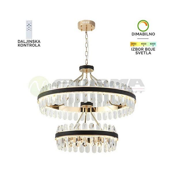 LED visilica KP4003-135V BK+GD - LED visilice
