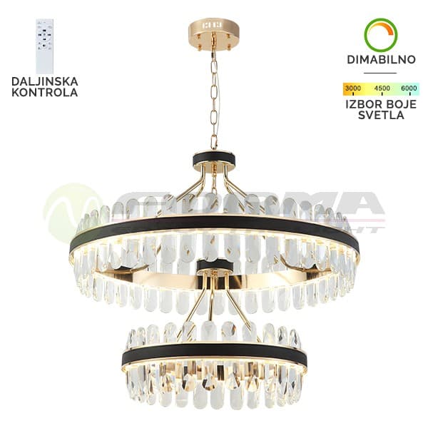 LED visilica KP4003-135V BK+GD - LED visilice