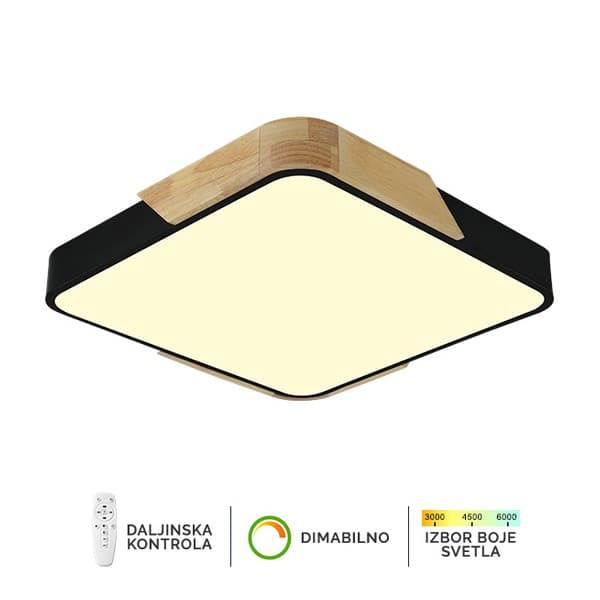Plafonska lampa F2812-30C BK+WD - LED plafonjere i plafonske lampe
