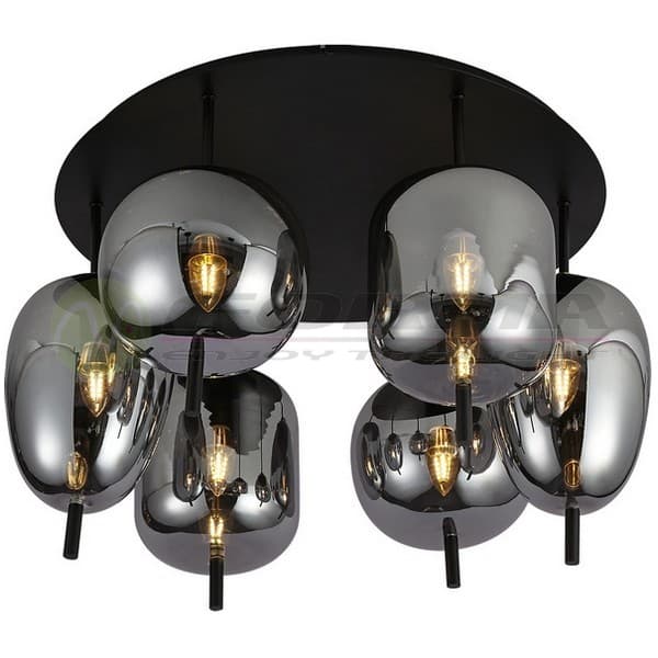 Plafonska lampa F4014-6C BK+SM - Plafonske lampe