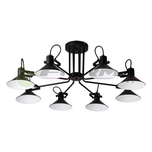 Plafonska lampa F7066-8C BK - Akcija
