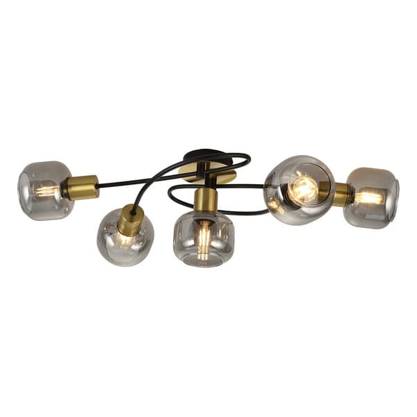 Plafonska lampa FE408-5 BK+SG - Akcija
