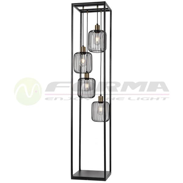 Podna lampa F7044-4F BK+SG - Podne lampe