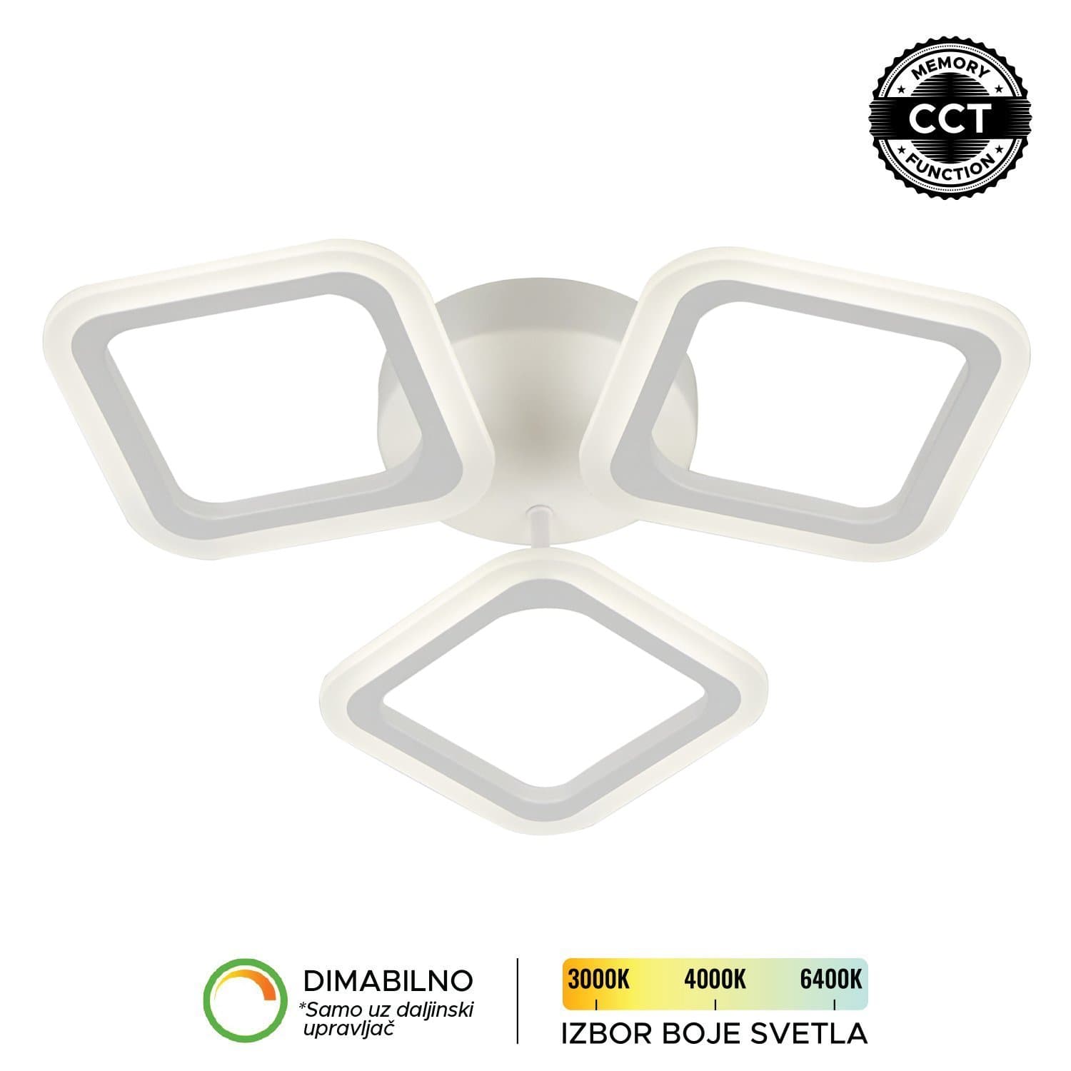 LED plafonska lampa F2082-30C WH - LED plafonjere i plafonske lampe