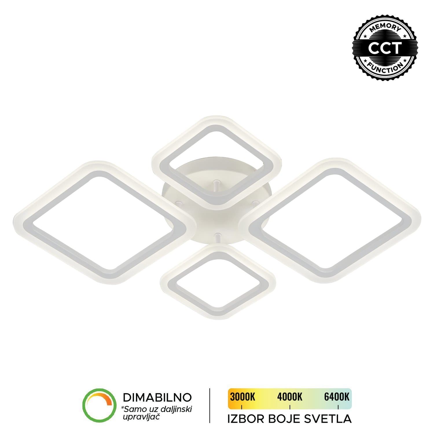 LED plafonjera F2082-55P WH - LED plafonjere i plafonske lampe