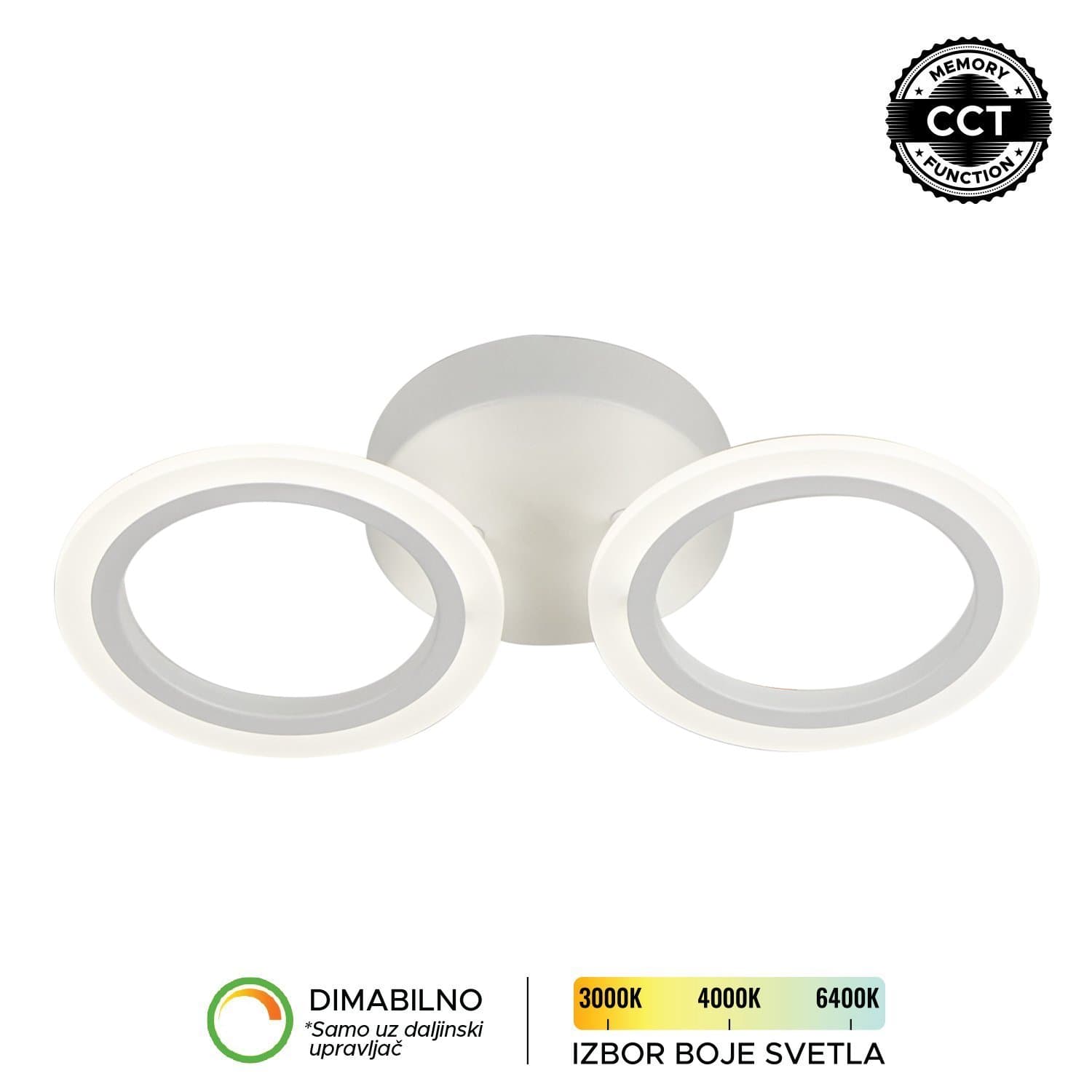 LED plafonska lampa F2083-20C WH - LED plafonjere i plafonske lampe