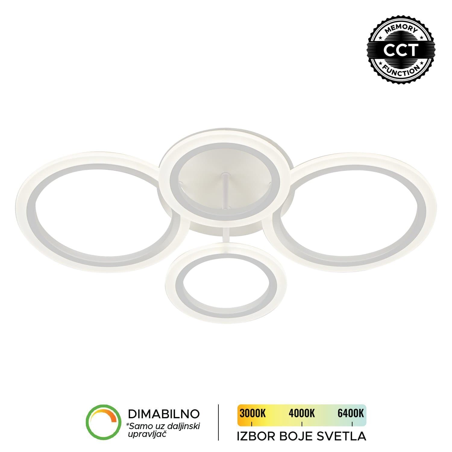 LED plafonjera F2083-50P WH - LED plafonjere i plafonske lampe