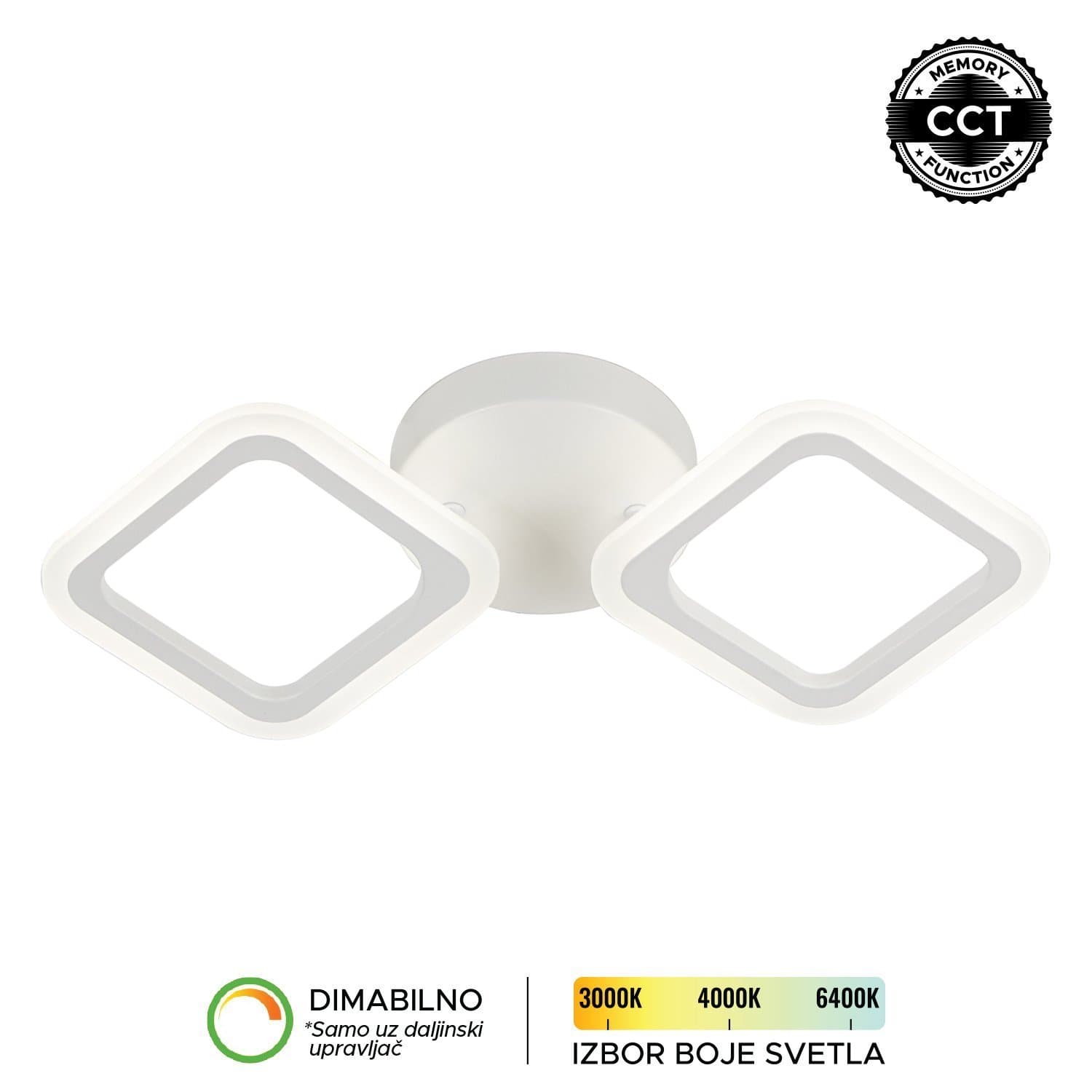 LED plafonska lampa F2082-20C WH - LED plafonjere i plafonske lampe