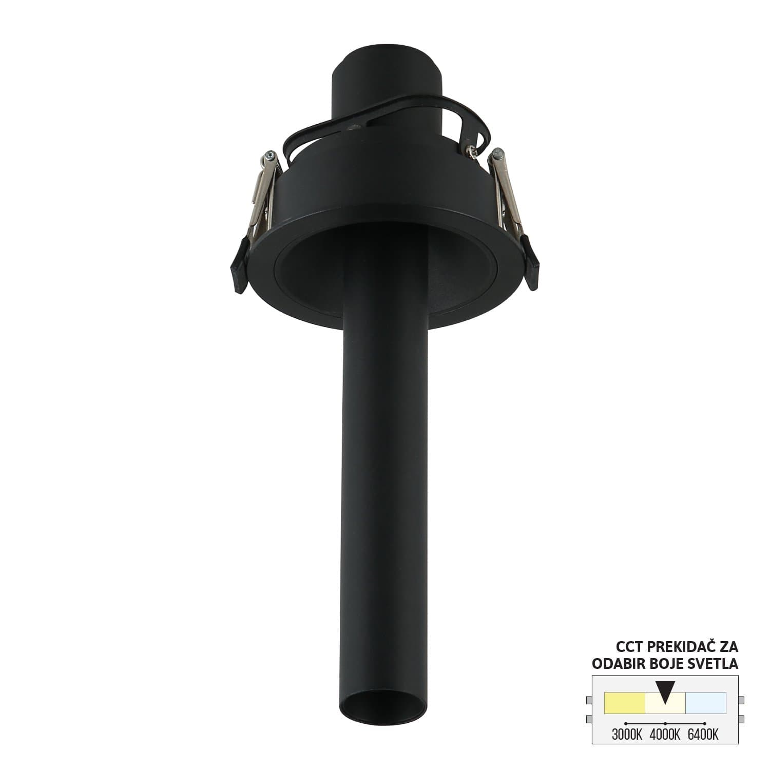 LED ugradna lampa LU-10-7 BK - LED plafonjere i plafonske lampe