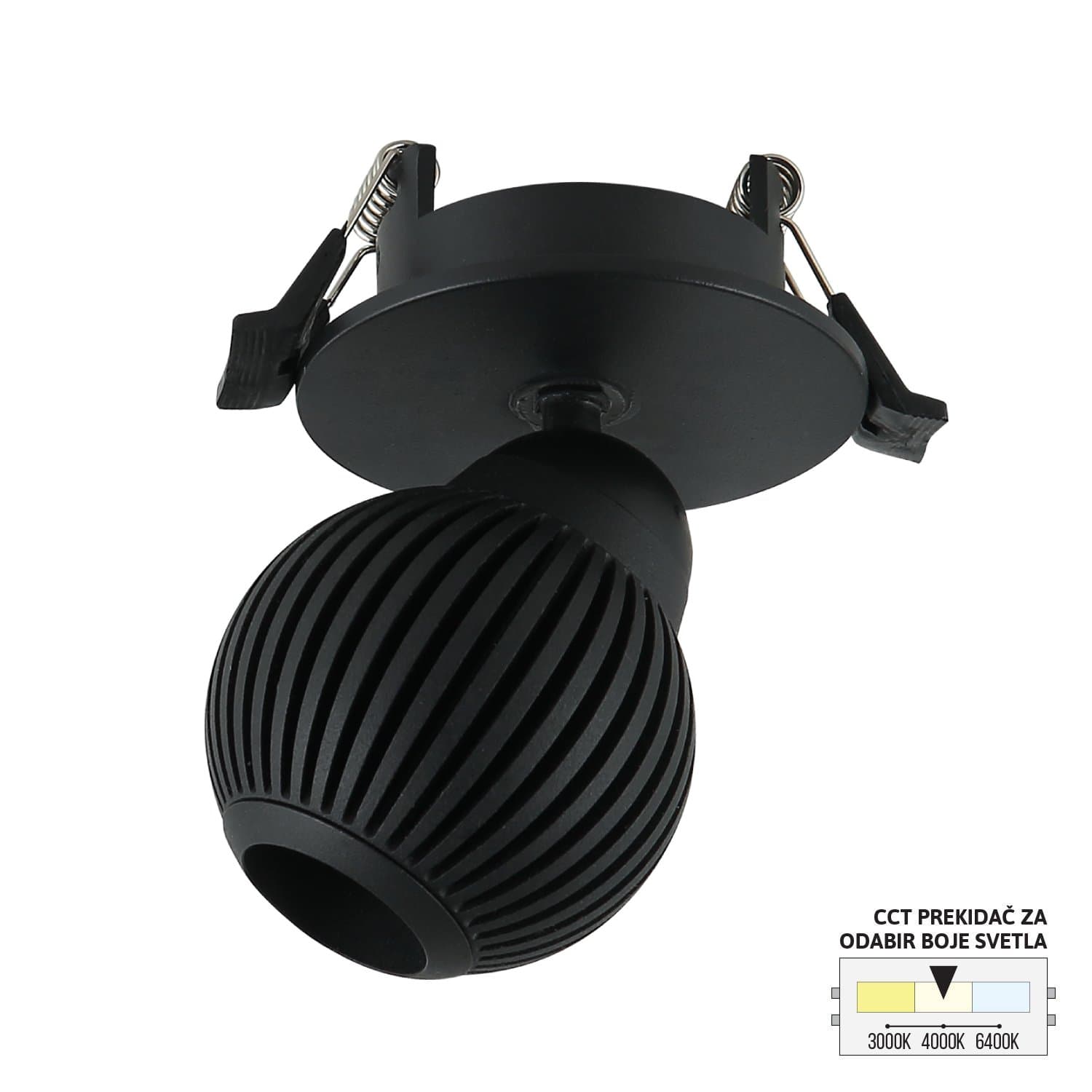 LED ugradna lampa LU-11-7 BK - LED plafonjere i plafonske lampe