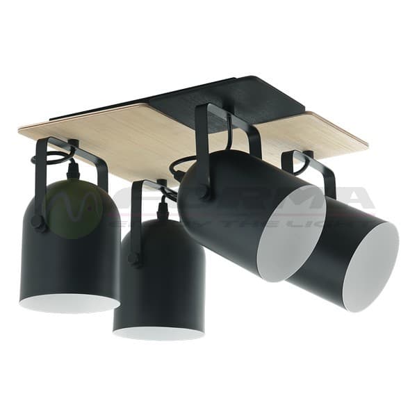 Spot lampa FE704-4K BK - Akcija