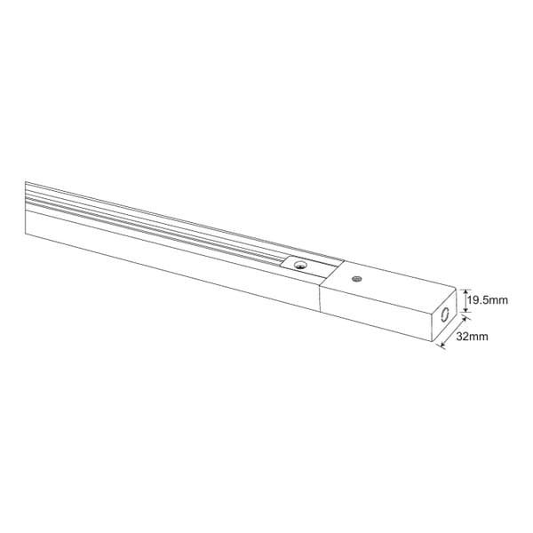 Šina aluminijumska 1m TLT02-1 - LED rasveta
