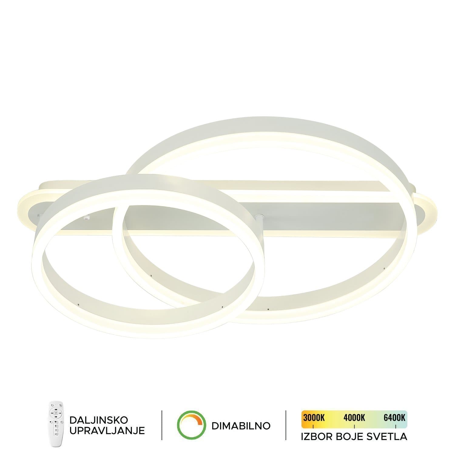 LED plafonska lampa F2047-76P WH - LED plafonjere i plafonske lampe
