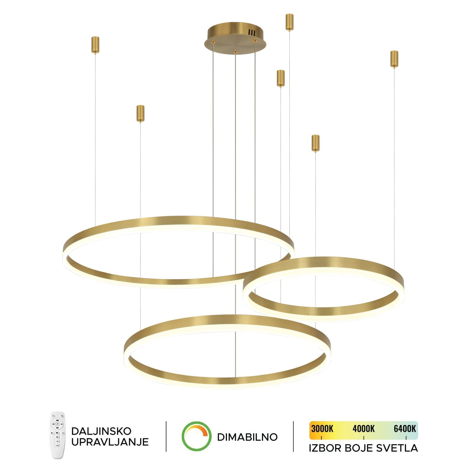 LED viseća lampa F2047-130C SG - LED visilice