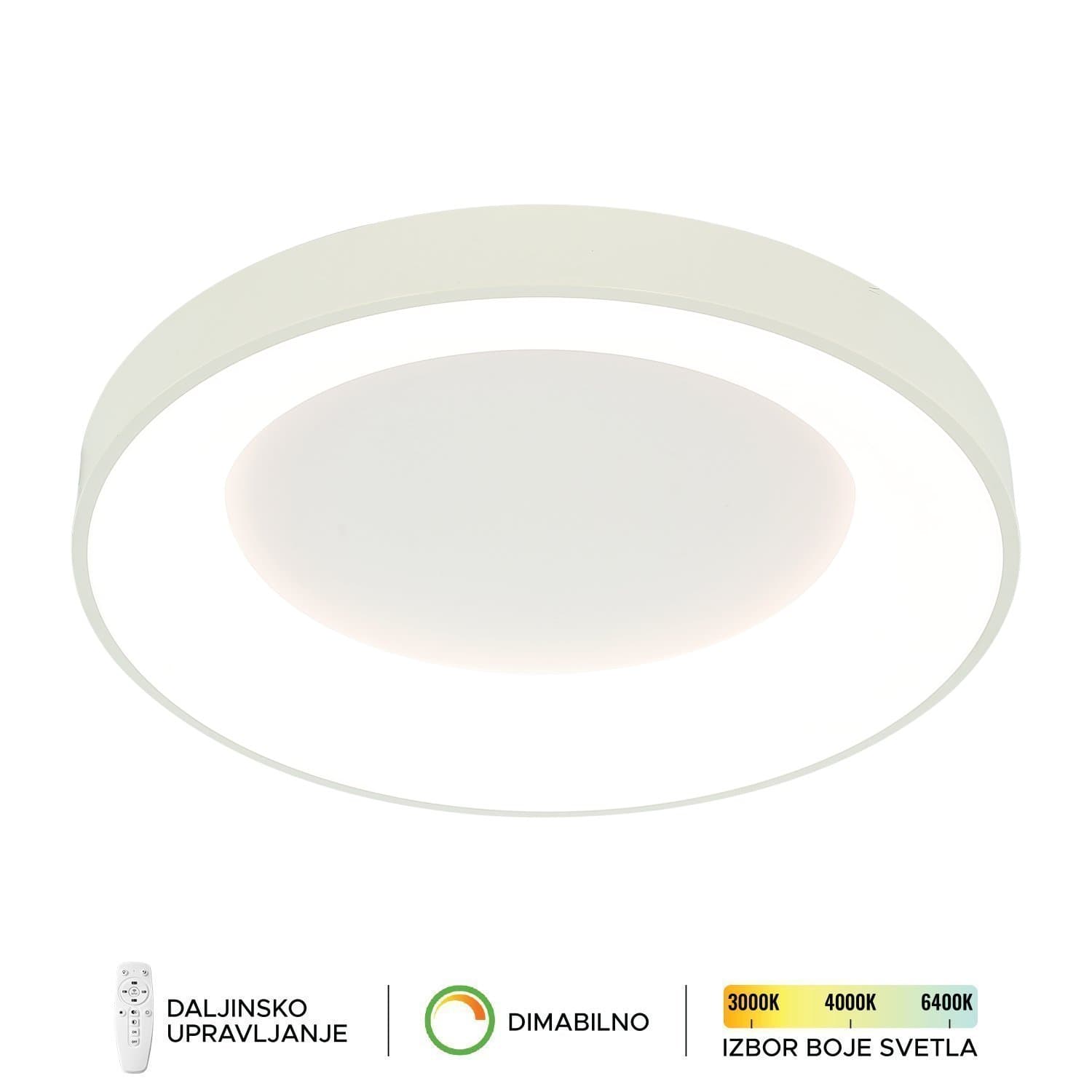 LED plafonska lampa F2049-86C WH - LED plafonjere i plafonske lampe