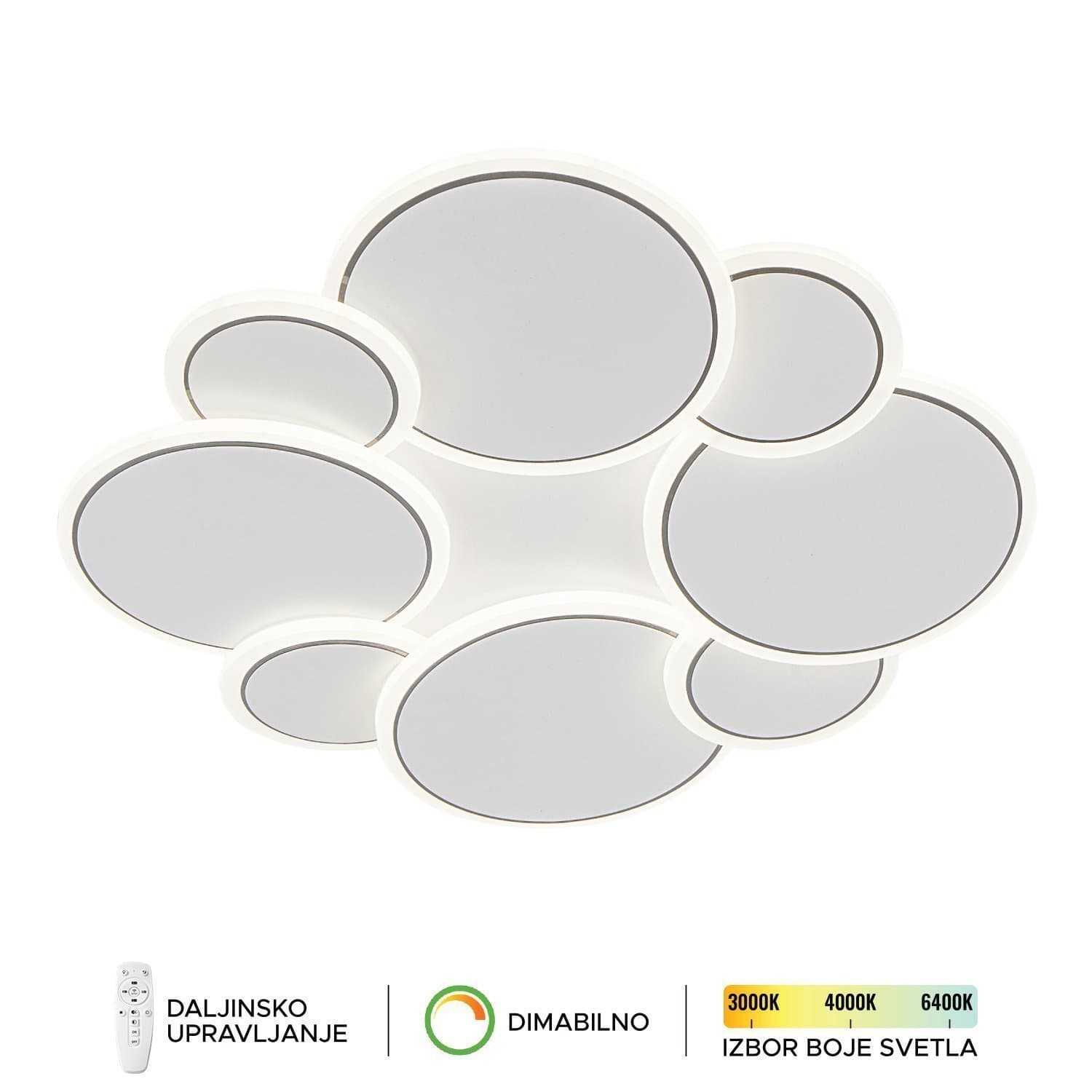 LED plafonska lampa F2092-68C WH - LED plafonjere i plafonske lampe