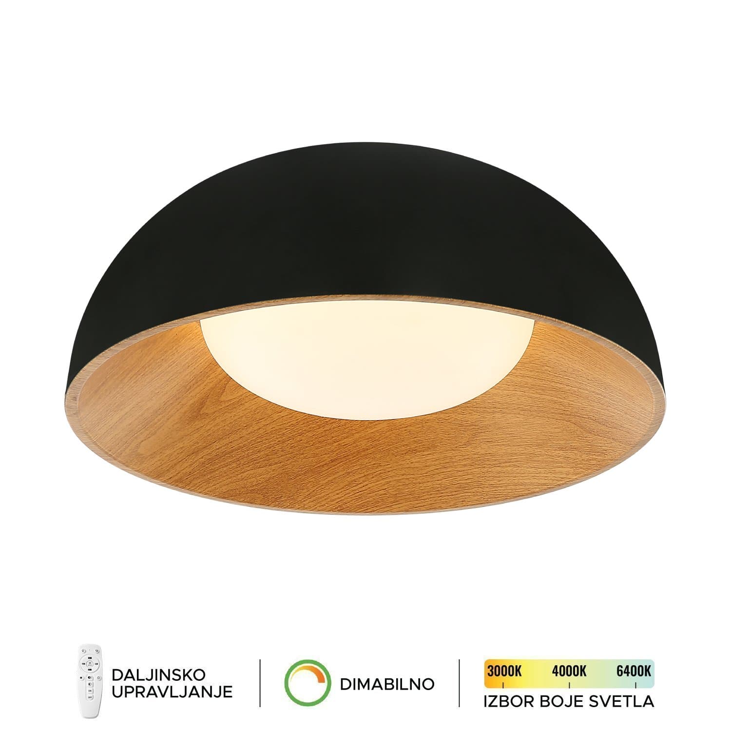 LED plafonska lampa FK2005-28C BK - Akcija