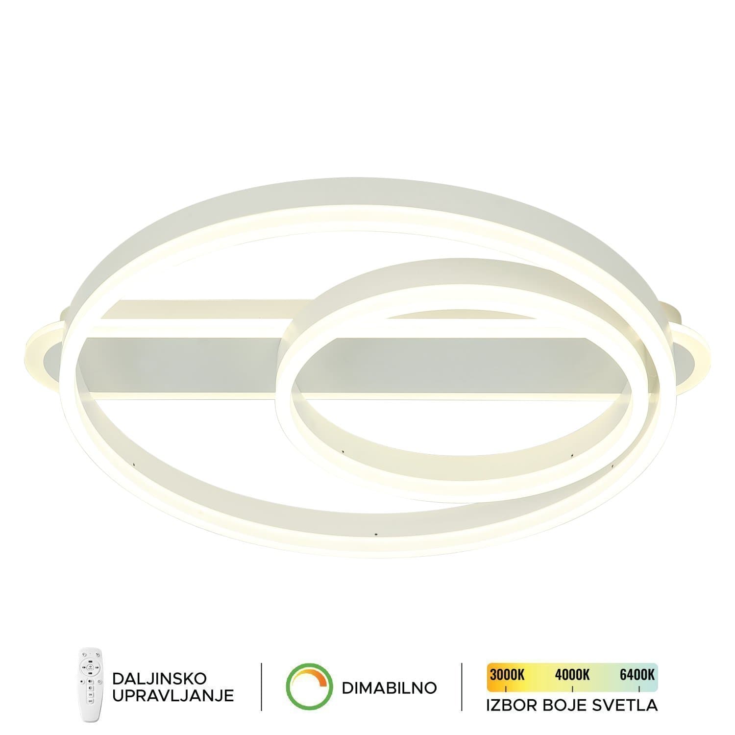 LED plafonska lampa F2047-82P WH - LED plafonjere i plafonske lampe