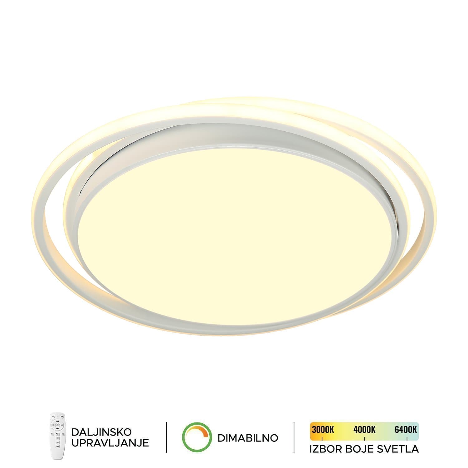LED plafonska lampa F2821-55C WH - LED plafonjere i plafonske lampe