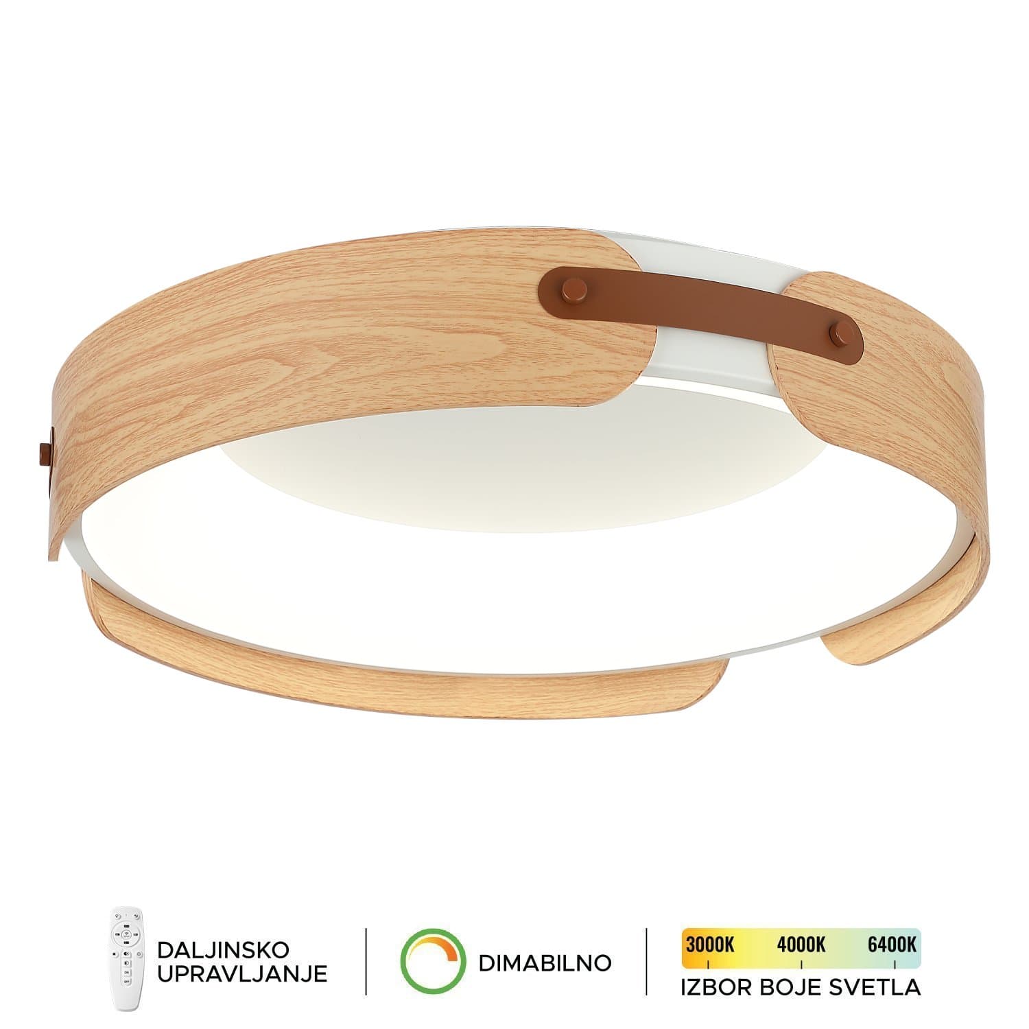 LED plafonska lampa F2097-63C WH+WD - LED plafonjere i plafonske lampe