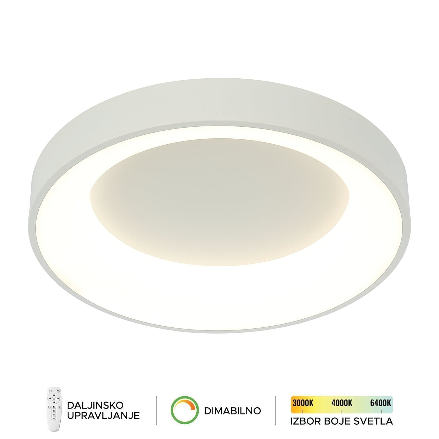 LED plafonska lampa F2049-66C WH - LED plafonjere i plafonske lampe