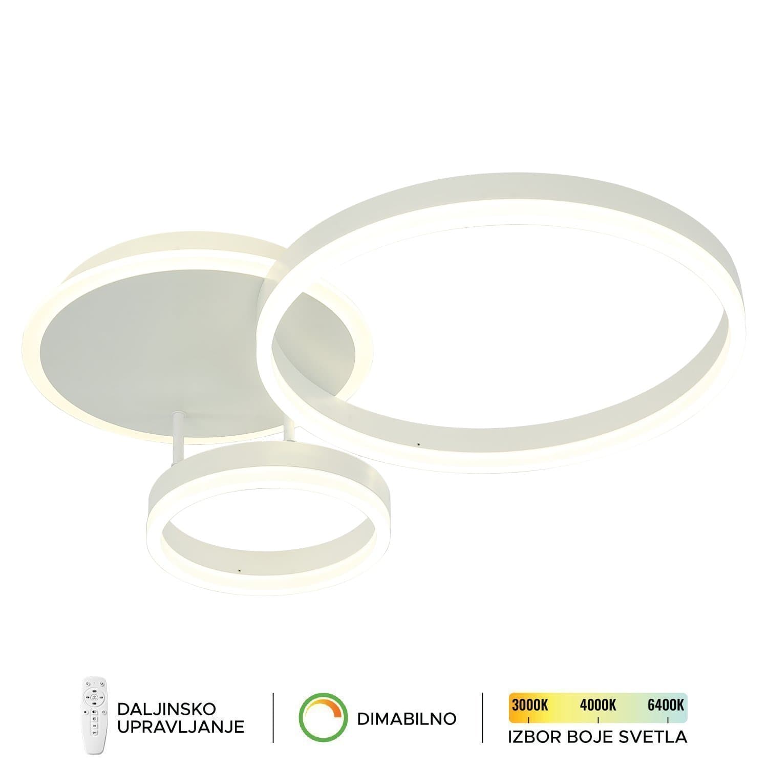 LED plafonska lampa F2047-66C WH - LED plafonjere i plafonske lampe