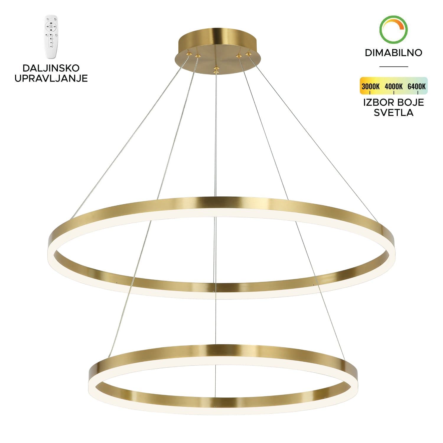 LED visilica F2047-100V SG - LED visilice