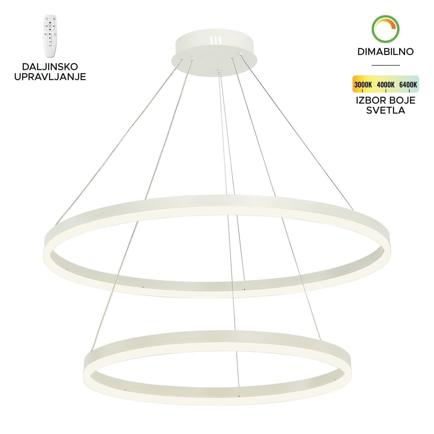 LED visilica F2047-100V WH - LED visilice