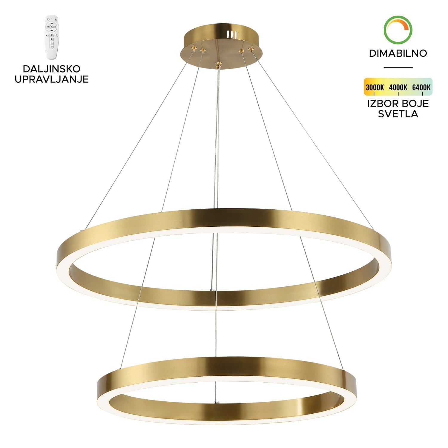 LED visilica F2048-100V SG - Akcija