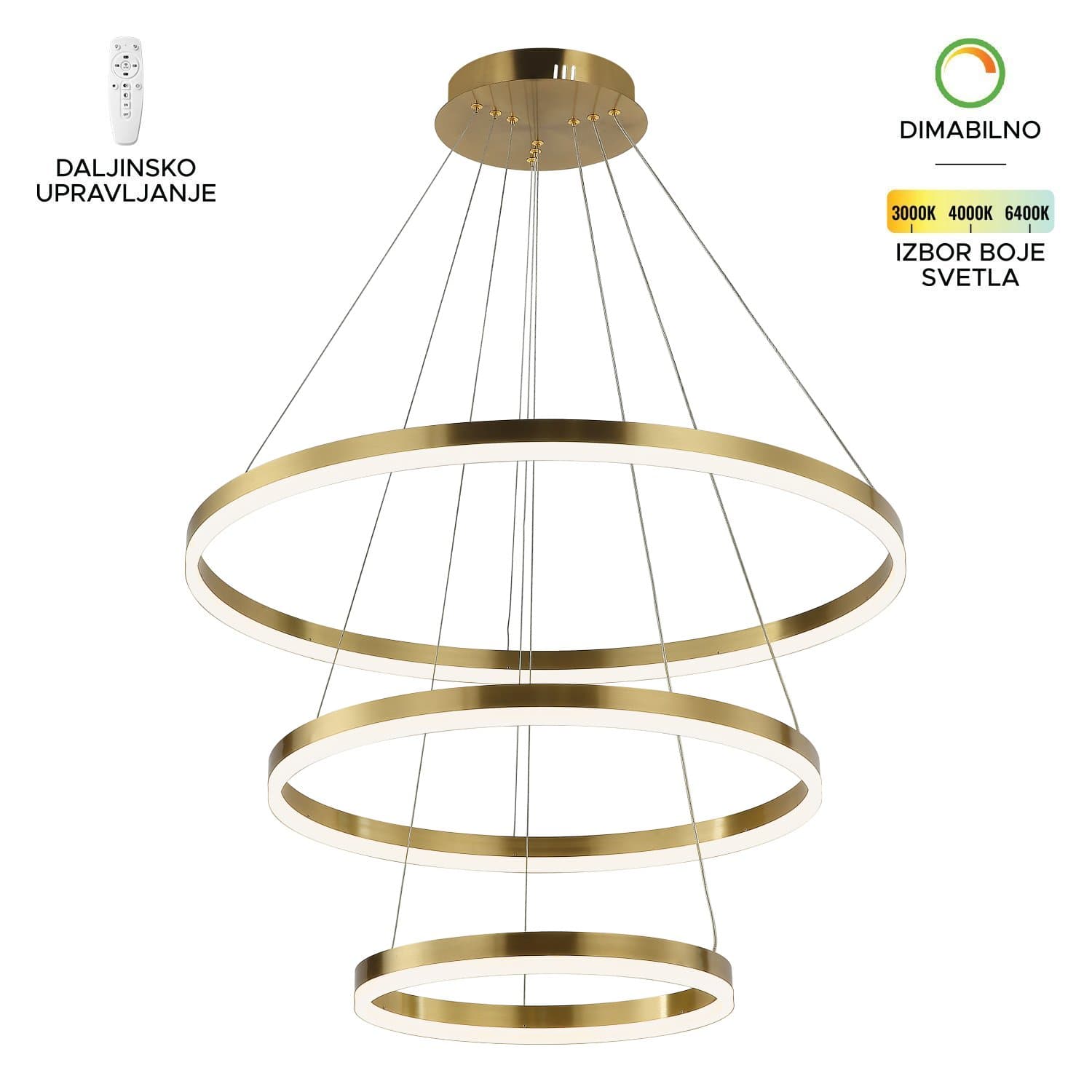 LED visilica F2047-130V SG - LED visilice